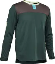 Fox Racing Defend Long Sleeve MTB Jersey - Youth - Emerald - 2022