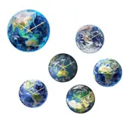 30Cm Planet Earth Luminous Decor Wall Clocks