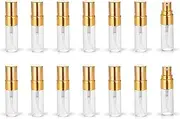 ZbFwmx 20pcs Empty 3ml Clear Fine Mist Atomizer Glass Bottle Spray Refillable Perfume Empty Bottle Glass for Travel Party Portable Makeup Tool + Free 1ml Pipette