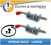Large Spring / Shoot Bolt x 2 (Caravan, Trailer Camper, Motor home, Horse Float)