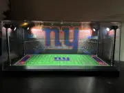 New York Giants Custom 2 Card PSA display case w/ LED lights