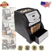 High-Speed Coin Sorting Machine with Overflow Tray and Coin Wrappers - 200/Min