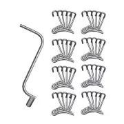 40 Pcs Fence Wire Tightener Tool with Tighteners Handle Stainless Steel Barbed