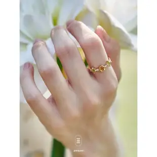 薾曼原創設計橄欖石黃水晶戒指
