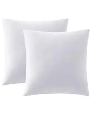 Unikome 2pk Down And Feather Bed Pillow Inserts 18"x18" White