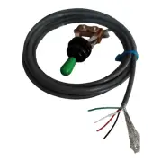 Metric 3-way Switch w/ 5 ft 4 Conductor Shielded Wire Black / Green Tip