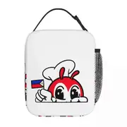 c58 Retro Jollibee Lunch Bags Insulated Lunch Tote Waterproof Bento Box Leakproof Picnic Bags for Woman Work Children School k58