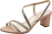 Naturalizer Womens Vanessa2 Rhinestone Embellished Strappy Heeled Sandal