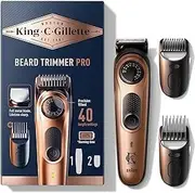 [King C gillette] King c. gillette Beard Trimmer Kit with Precision Selector 40 Length Settings