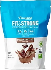 EVOLUTION ADVANCE NUTRITION 100% Whey Protein – Pure Protein Powder with BCAA, Quick Absorbing and Fast Digesting for Optimal Muscle Recovery – 1 Pound (Chocolate)