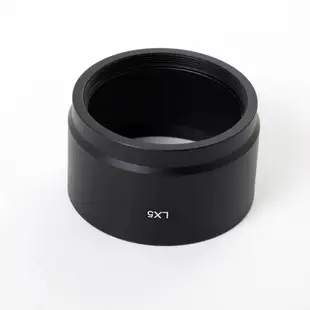 國際牌 黑色 LX5 52 毫米轉接管金屬鏡頭濾鏡管適配器適用於松下 Lumix DMC-LX5