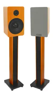 (2) Rockville RockShelf 54C Wood 5.25" Home Bookshelf Speakers+36" Wood Stands