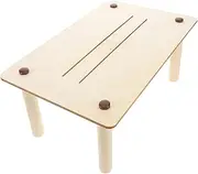Hohopeti Wooden Fighting Desk Top Organizer for Hamster Squirrel Chinchilla Interactive Game Table Station Ladder Desk Organization Set