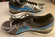 Asics Men's Gel-Cumulus 17 Running Shoes, Size 10.5 2E Grey/Blue/Black NIB