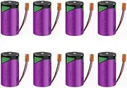 HOUYIBO 8PCS TL-5930 Cell 3.6V 19000mAh High-Capacity Replacement Long-Lasting Non-Rechargeable Disposable Lithium Battery for Alarm System