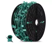 Brightever Commercial 500 FT C9 Green Christmas LED Light String - E17 Sockets