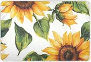 Rustic Sunflowers White Extra Large Resuable Changing Pad Covers Soft Absorbent Diaper Changing Pad Changing Bed Liners for Baby Toddler Children 52" L x 34" W