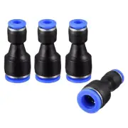 4pcs Push to Connect Fittings 25/64" to 15/64" Straight OD Push Fit Fittings