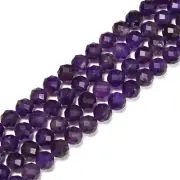 Amethyst Faceted Round Beads Size 6mm 15.5'' Strand (6mm)