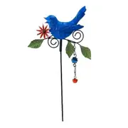Metal Bird Art Stake Garden Colored Bird Stand Yard Decor Lawn Ornament