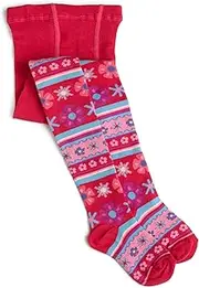 [Jefferies Socks] Little Girls' Flower Basket Tights
