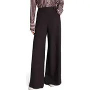TWP Dees Wide Leg Linen Pants in Dark Chocolate at Nordstrom, Size 10