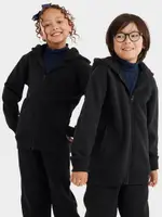 School Assembly School Jacket Sherpa Lined Hood, Black, Size 14