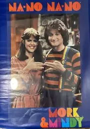 Vintage NOS Robin Williams Mork and Mindy Poster Na No Na No #2407 1979 27x39”