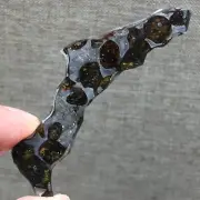 25.9Ct Brenham Olive Meteorite Pendant Olive Meteorite Slice