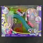 Polly Pocket Sunshine Splash Park Mattel Water Slide Pool Swing Volleyball NEW