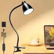 Desk Lamp 3 Color Modes 10 Brightness Dimmer Reading Light 10W 38 LED Clamp L...