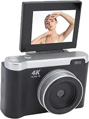 Dpofirs 1080P Digital Camera for Photography, 12MP Vlogging Camera with 2.7" 180° Flip Screen, 8X Digital Zoom, Autofocus Video Cameras for Beginner (Black)