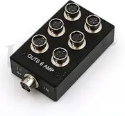 Uonecn Hirose 4 Pin Female Cable Splitter Multi-Port 1 in 6 Out for Audio Devices 688 633 Zoom F8 Camera Power Adapter Connector HR10A-7R-4S