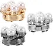 [LIFKOME] Shirt Cufflinks Mens Ties Men's Tie Buttons for Clothes Pin for Clothes Men Tie Clothes Pins Vintage Pins Pearl Buttons Shirt Sleeve Buttons Shawl Buckle Zinc Alloy