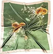 'Pukavt 35'' Satin Head Scarf for Women Square Hair Scarf Silk Like Neck Scarves Fashion Scarf for Hair Wrapping and Sleeping'