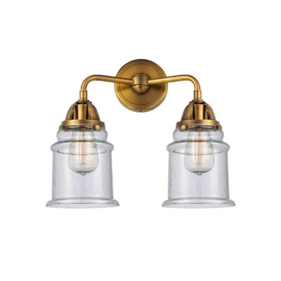 Innovations Canton 2 Light 14" Bath, BB/Seeded - 288-2W-BB-G184