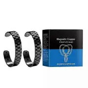 Magnetic Copper Prostate Strap Magnetic Copper Prostate Band Improves Blood Circulation Men'S Fashion Bracelet Relieves Prostate 2pcs