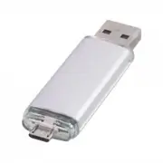 8GB Fashionable OTG USB Flash Drive for Smart Phone/Tablet PC - Silver