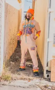 Tan Flame Fire Your People My People Jogger Set