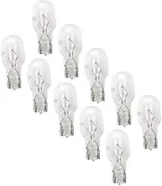 ZMShun 10Pcs 12V 21W T15 921 12067 Small Light Bulb 4300K Yellow T15 Clear Glass Halogen Wedge Base Bulbs for Motorcycle, RV and Cabinet, Boat and T5 T10 Landscape Lights, Auto, DC 12V all