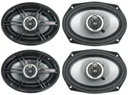 4 Crunch CS693 800W Peak (400W RMS) 6"x9" CS Series 3-Way Coaxial Car Speakers