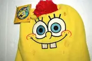 SpongeBob & Patrick Reversible Winter Fleece Hat Cap New Tags OSFM 2015 NOS