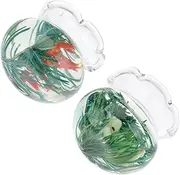 2 in 1 Mini Goldfish Tanks Decorative Practical for Micro Landscapes Photography Props