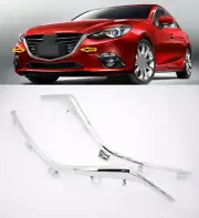 Chrome Front Bumper Grille Frame Trim Strip Replacement For Mazda 3 Axela 14-16 (for: Mazda)