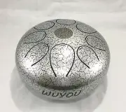 Steel Tongue Drum 10 Inch 8 Note Handpan Percussion Instrument Drum W/Travel Bag
