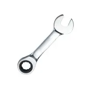 15mm Stubby Ratchet Spanner Ratcheting Combination Wrench Short Fixed-Head Hi...