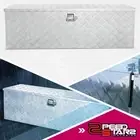 Silver Aluminum Truck Pickup Trailer Tool Box w/ Side Handle&Keys 47"x15"x15"