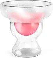GALVANOX Frozen Margarita Glass - Stemless 12oz Double Wall Freezable Gel Chiller Cocktail Glass - Ice Cold Freezer Drinking Cup, Gift Boxed Present for Christmas, Birthday (1 count)
