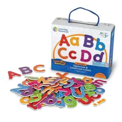 Learning Resources Magnetic Uppercase and Lowercase Letters, Set of 82, Grades P