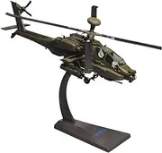 Replica Pre-Build Aircraf 1:72 for U.S. Army AH64 Die-cast Metal Apache Helicopter Gunship Alloy Model Toys Military Model Toy Collection (with Stand) Display Giftb Collection Gift Display